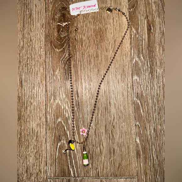 Betsey Johnson champagne bottle necklace NWT - Picture 5 of 8